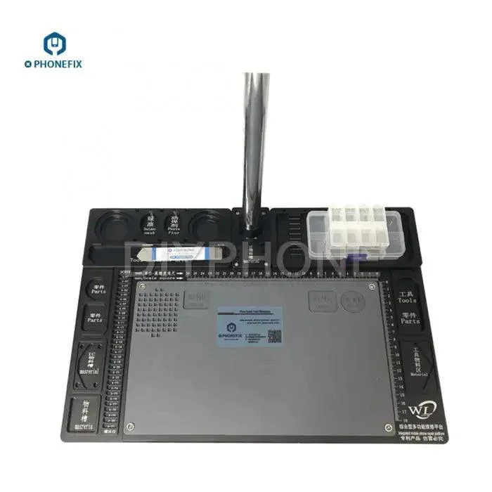 3.5X-90X Trinocular Microscope with aluminum alloy Soldering Pad - Image 5
