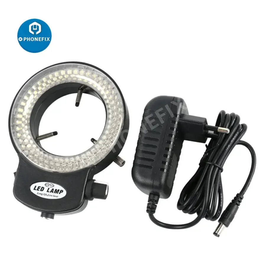 3.5X-90X Trinocular Stereo Microscope 144 LED Light+Mat For Soldering - Image 9