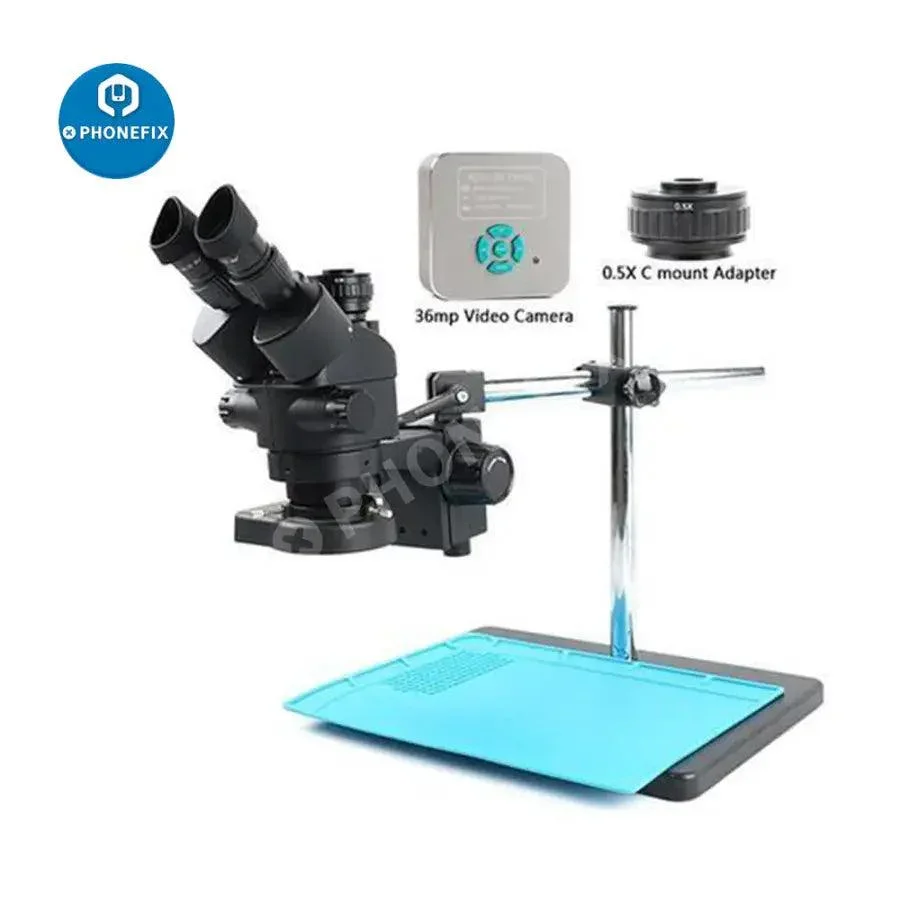 3.5X-90X Trinocular Stereo Zoom Microscope With 36MP Video Camera - Image 2