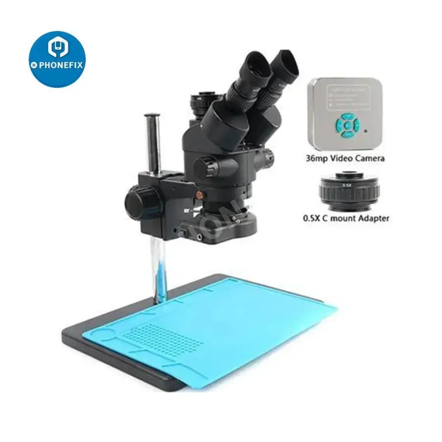 3.5X-90X Trinocular Stereo Zoom Microscope With 36MP Video Camera - Image 3