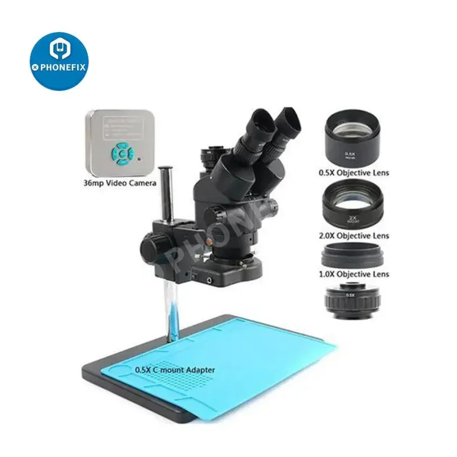 3.5X-90X Trinocular Stereo Zoom Microscope With 36MP Video Camera - Image 4