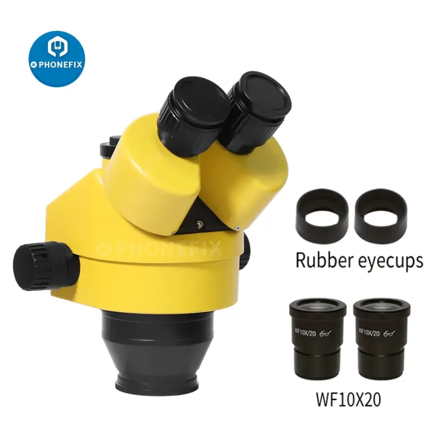 3.5X-90X Trinocular Zoom Stereo Microscope Head with 2.0X 0.5X Objective Lens - Image 3