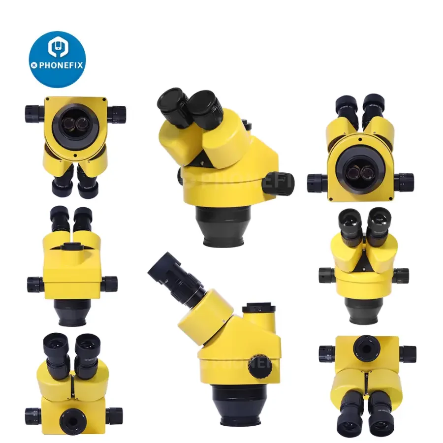 3.5X-90X Trinocular Zoom Stereo Microscope Head with 2.0X 0.5X Objective Lens - Image 7
