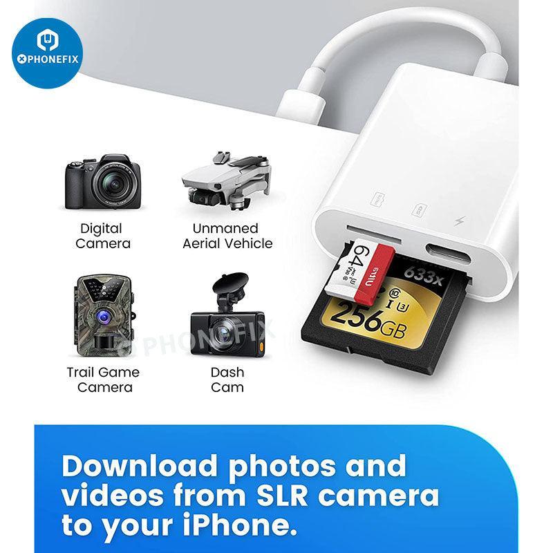 3 in 1 SD MicroSD Card Cameras Reader for iPad iPhone USB Adapter - Image 4