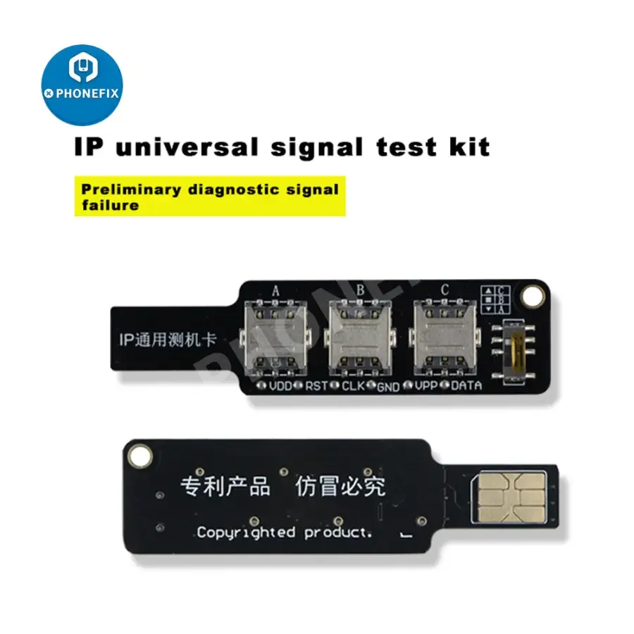 3 In 1 Universal IP Test Card For iPhone Android SIM Signal Test - Image 4