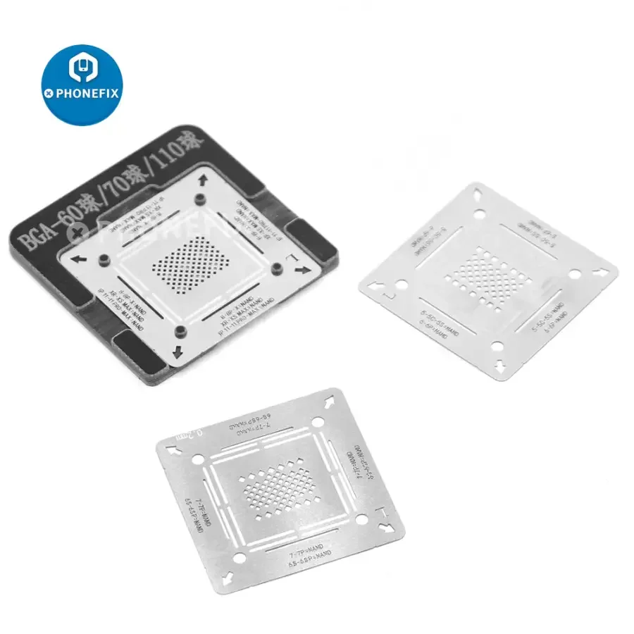3 IN 1 WL NAND Hard Disk BGA Reballing Stencil For iPhone 5-12 Pro Max - Image 3
