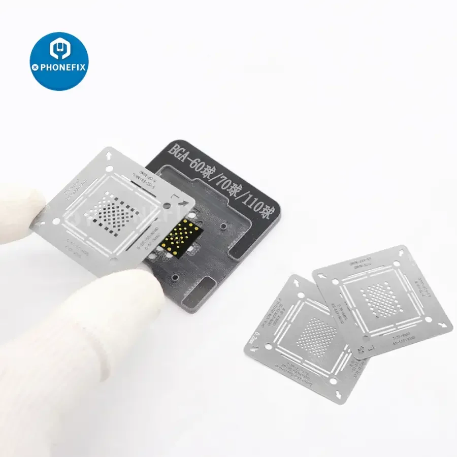 3 IN 1 WL NAND Hard Disk BGA Reballing Stencil For iPhone 5-12 Pro Max - Image 5