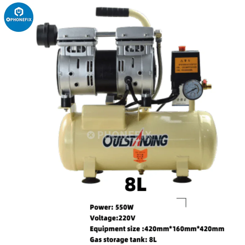 30L Air Compressor Pump Vacuum Pump For LCD Laminator Repair - Image 12
