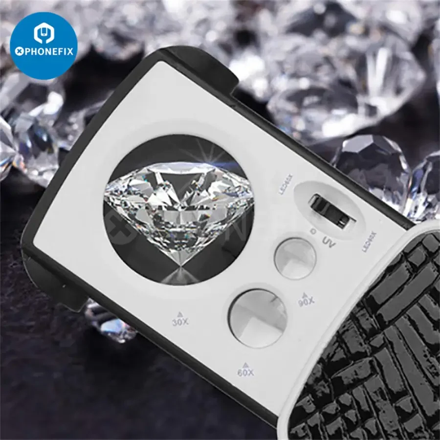 30X 60X 90X Jewelry Magnifier Magnifying Glass Optical Lens Loupe - Image 2