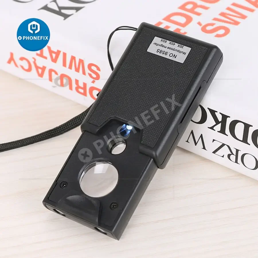 30X-60X Multi-function Portable Hand Magnifying Glass Jewelry Loupe - Image 2