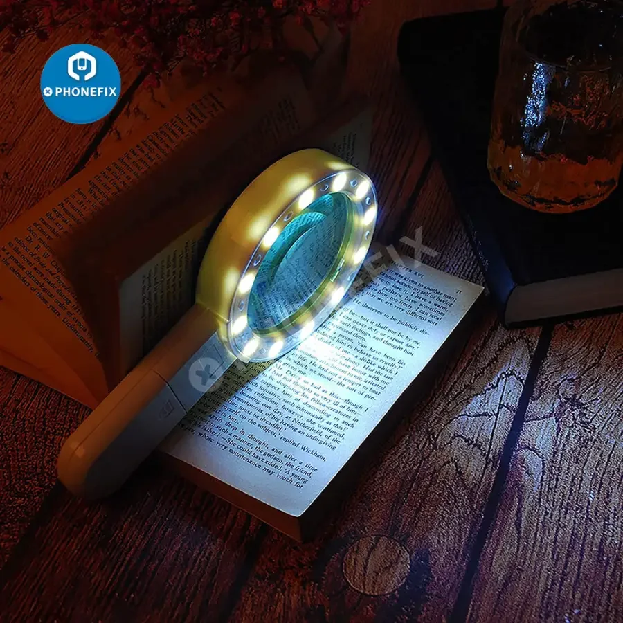 30X Handheld Magnifier With Light For Soldering/ Inspection Jewelry/Seniors Reading - Image 7