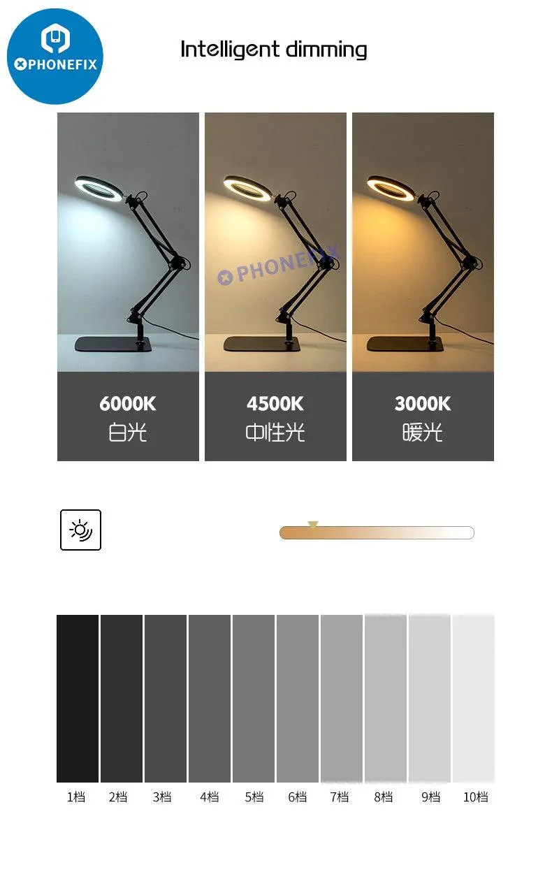 30X LED Lights Magnifying Glass Illuminated Magnifier Lamp - Image 11