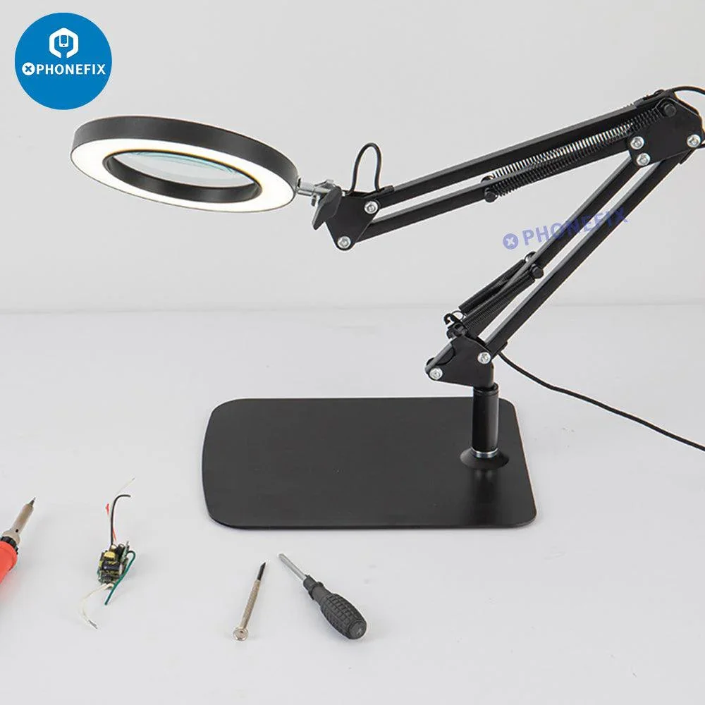 30X LED Lights Magnifying Glass Illuminated Magnifier Lamp - Image 4
