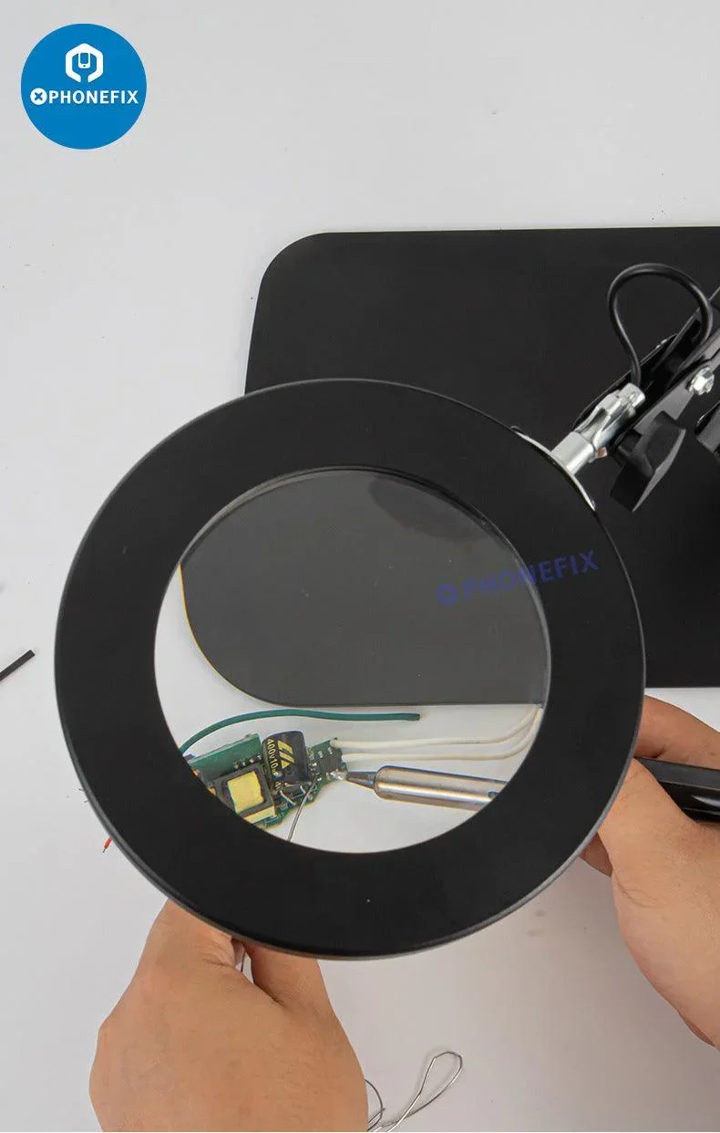 30X LED Lights Magnifying Glass Illuminated Magnifier Lamp - Image 7