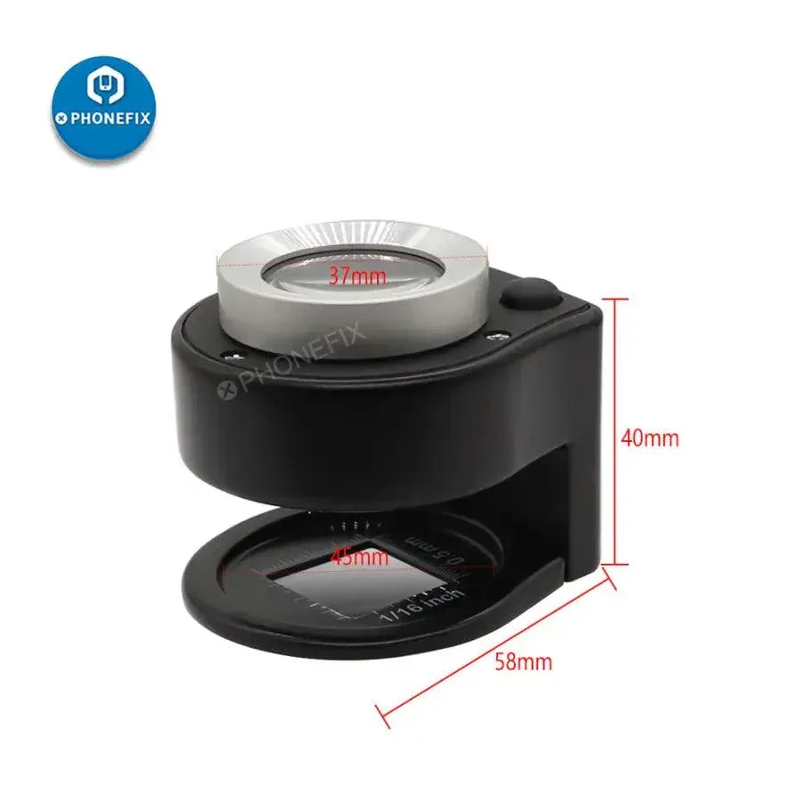 30X Loupe Magnifier With 6 Light For Motherboard Repair - Image 7