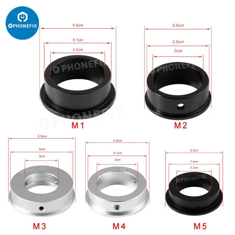 35/40/50/76mm C-Mount Lens Adapter Ring For Microscope Camera - Image 3