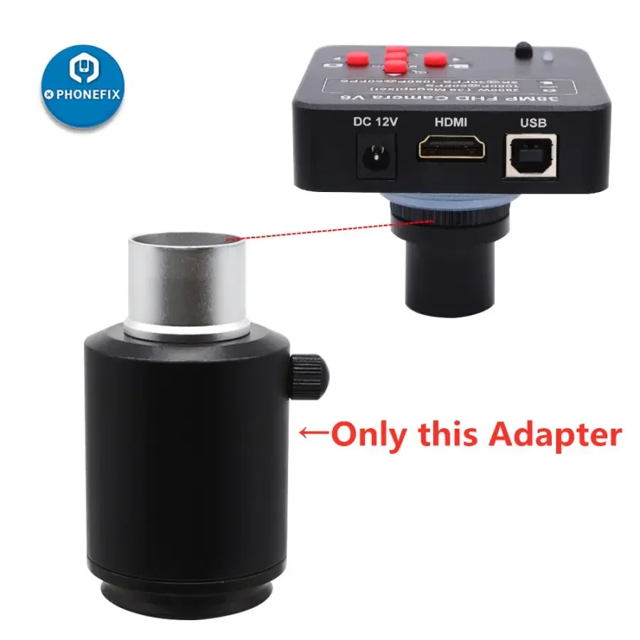 38mm Industrial Camera Adapter 23.3mm C Mount Microscope Camera Tube - Image 4