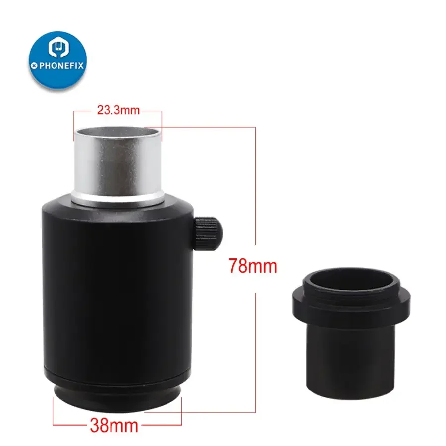 38mm Industrial Camera Adapter 23.3mm C Mount Microscope Camera Tube - Image 8