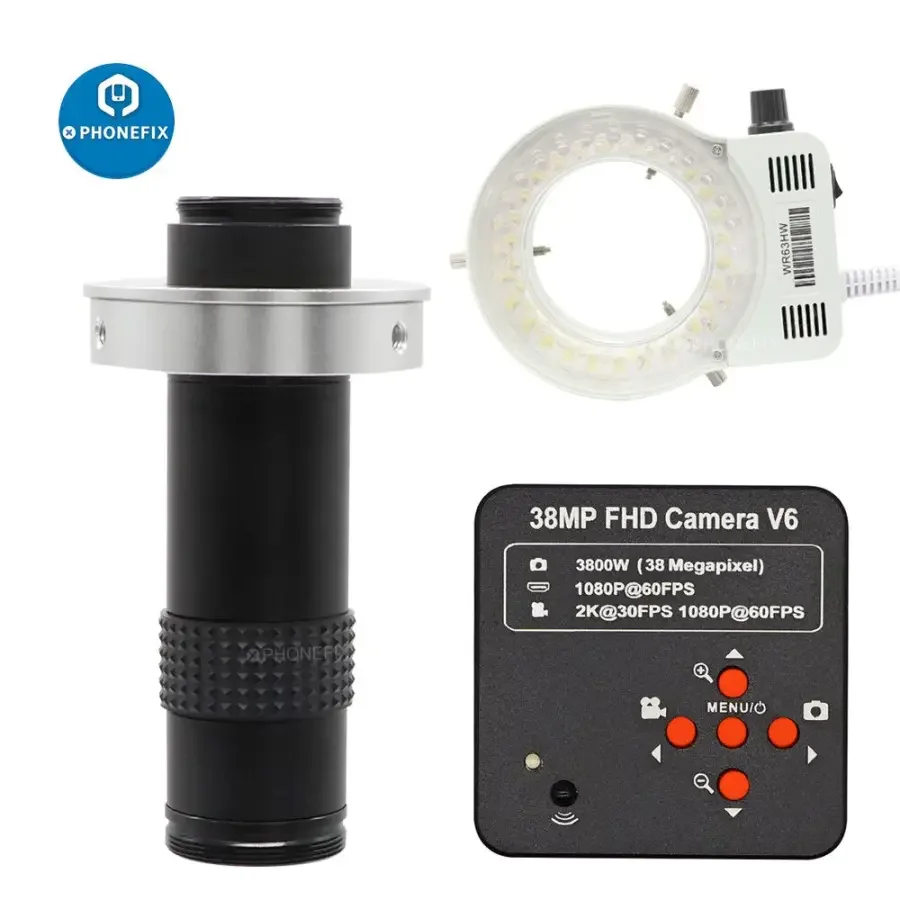38MP 60FPS HD HDMI Microscope Industrial Camera iPhone Soldering Repair - Image 10