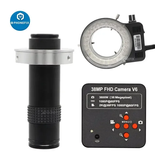 38MP 60FPS HD HDMI Microscope Industrial Camera iPhone Soldering Repair - Image 6