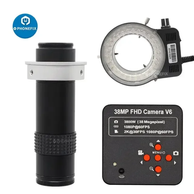 38MP 60FPS HD HDMI Microscope Industrial Camera iPhone Soldering Repair - Image 8