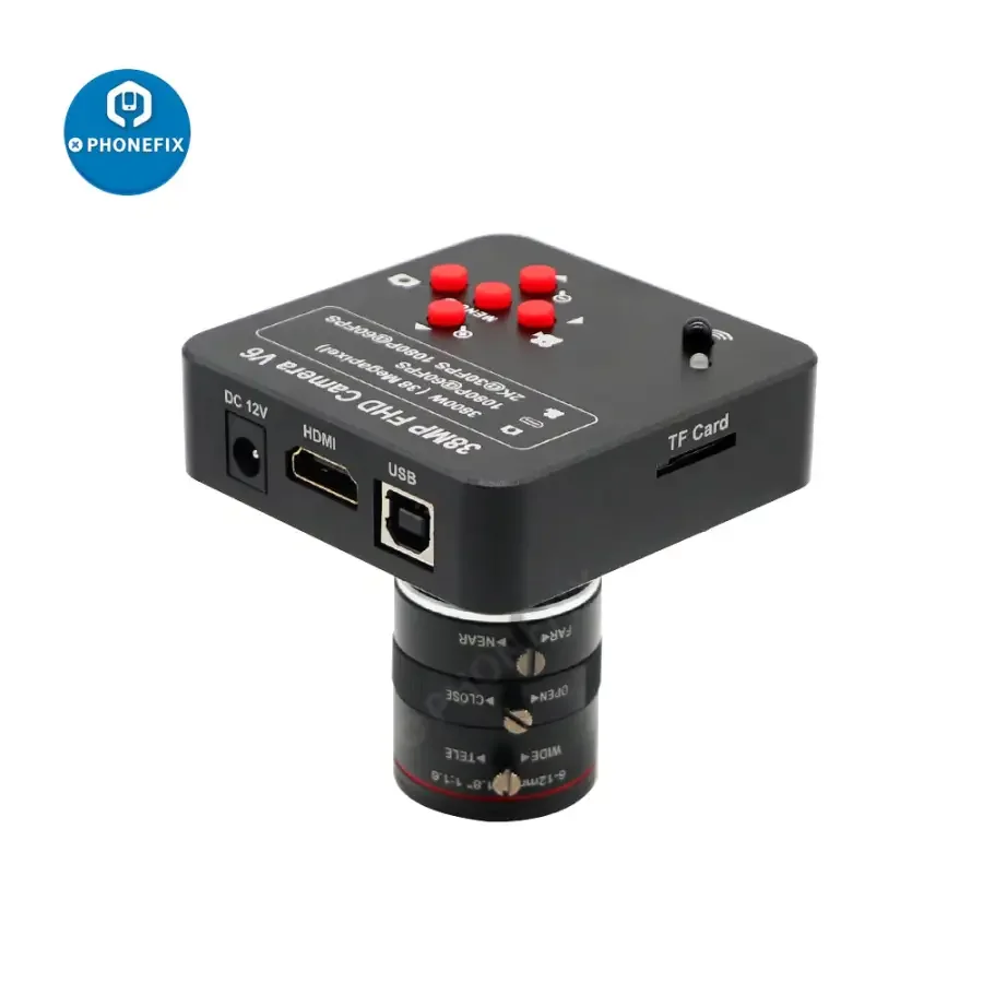 38MP 60FPS HDMI Camera 6-12mm F1.6 Lens Live Industry Digital Camera - Image 10