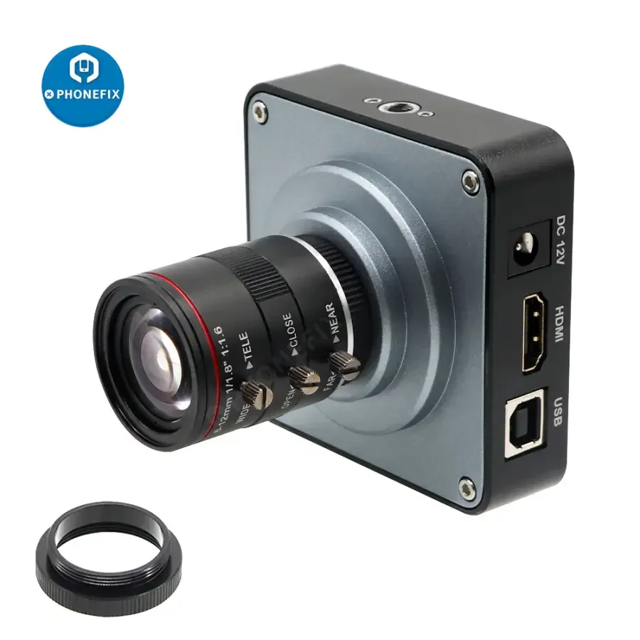 38MP 60FPS HDMI Camera 6-12mm F1.6 Lens Live Industry Digital Camera - Image 3