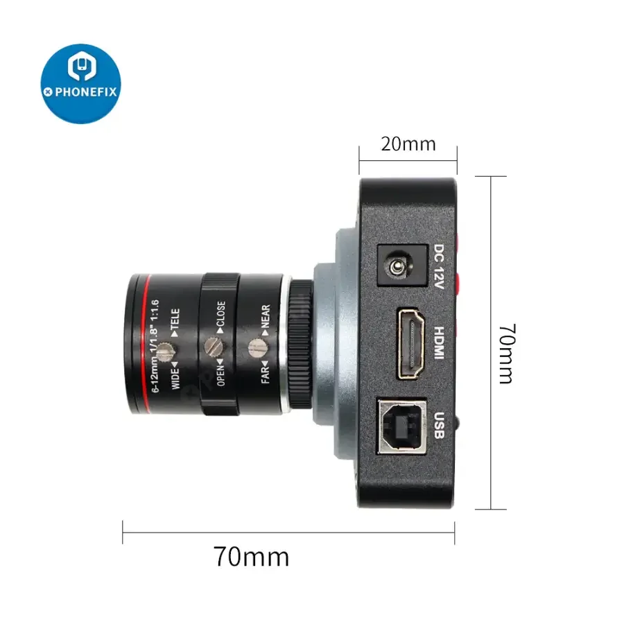 38MP 60FPS HDMI Camera 6-12mm F1.6 Lens Live Industry Digital Camera - Image 5