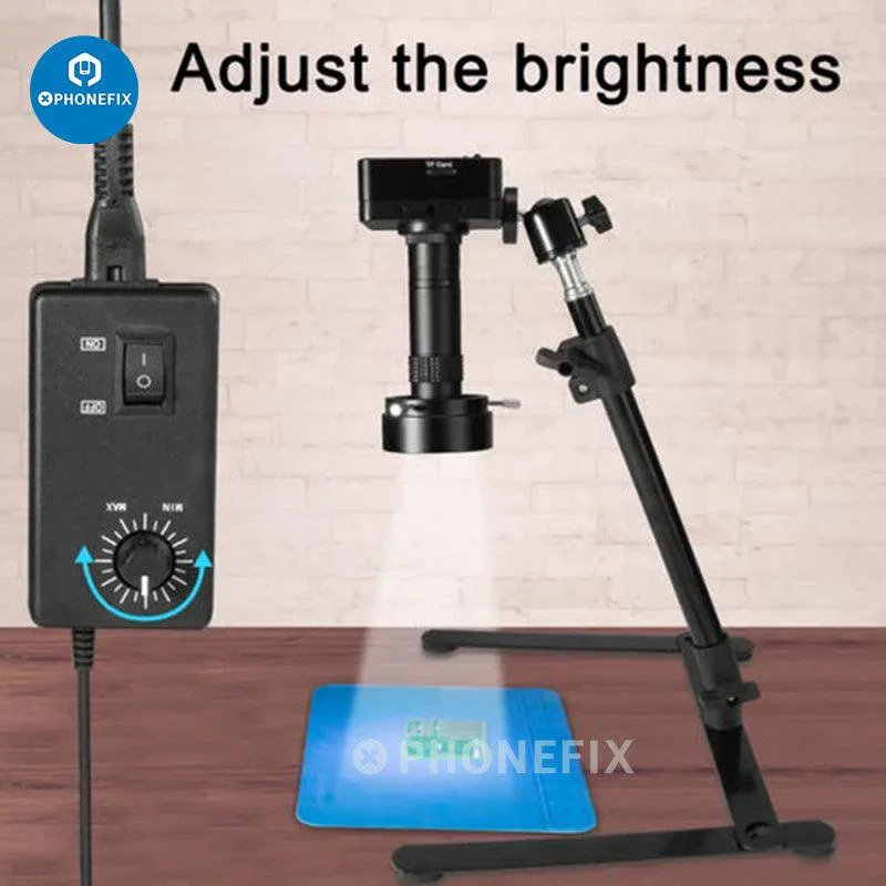 38MP Digital Industrial Camera HDMI USB Microscope Stand CPU Repair - Image 2