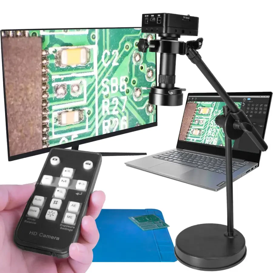 38MP HDMI 1080P Camera USB Industrial Microscope SMD Soldering - Image 8