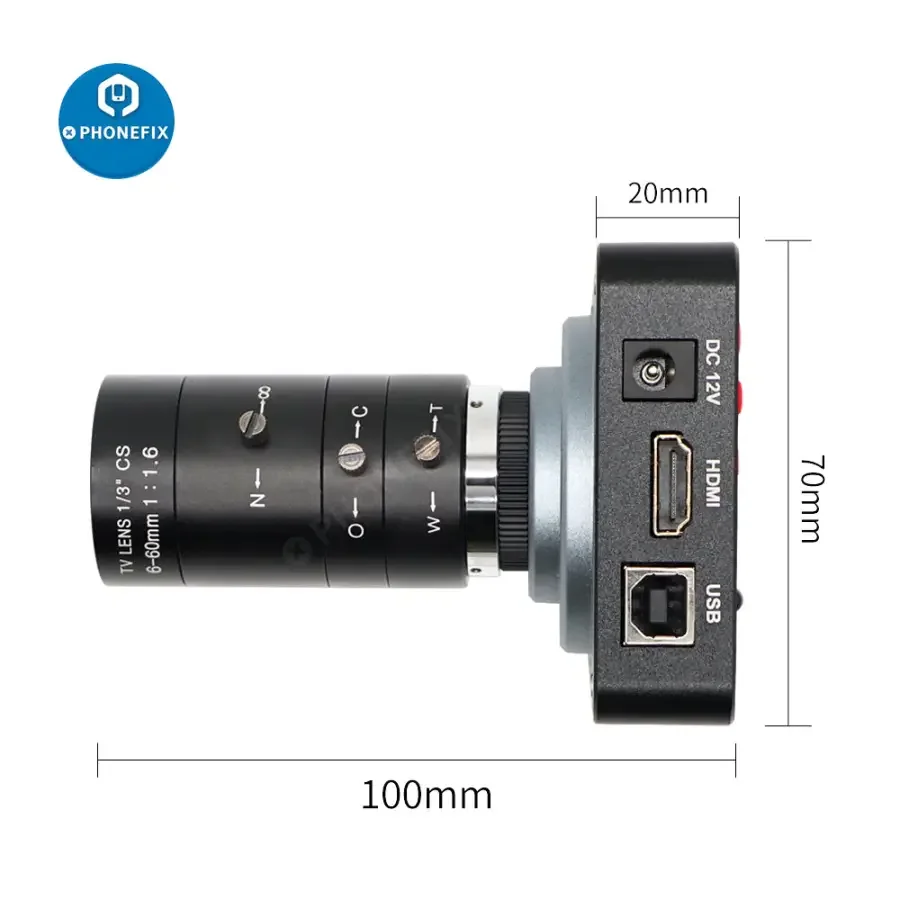 38MP HDMI 60FPS Industry Camera 6-60mm F1.6 Lens Live Digital Camera - Image 4