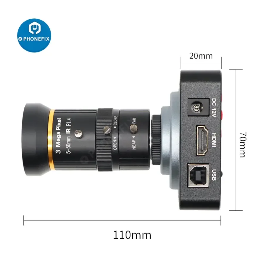 38MP HDMI USB 60FPS Camera 5.0-50mm F1.4 Lens Industry Live Camera - Image 4