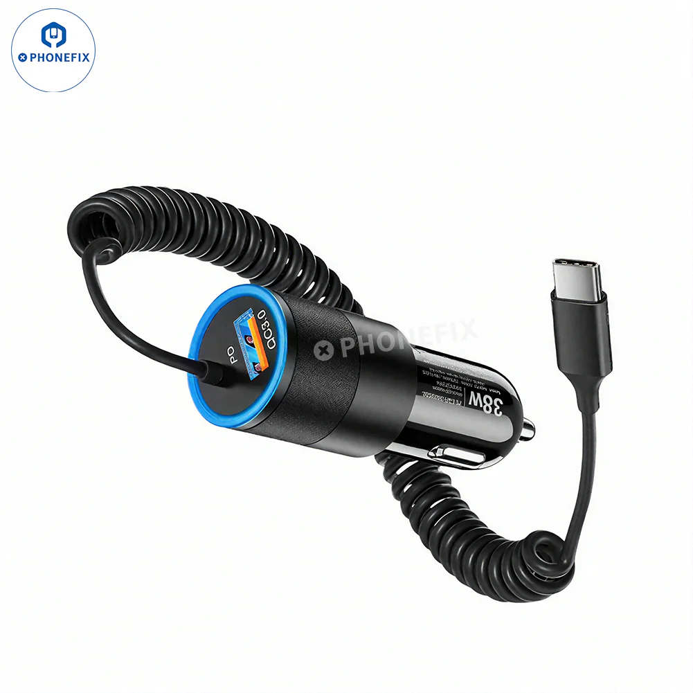 38W QC3.0 Car Charger with Carplay Cable for Mobile Phone - Image 6