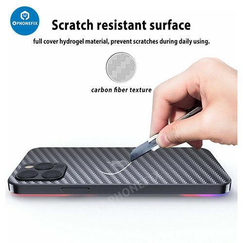 3D Back Protector Film Carbon Fiber Sticker For iPhone 8-15 Pro Max - Image 13