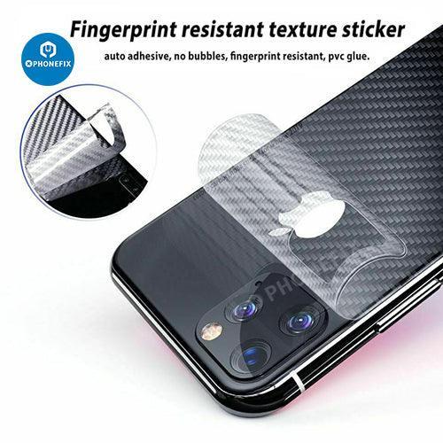 3D Back Protector Film Carbon Fiber Sticker For iPhone 8-15 Pro Max - Image 4