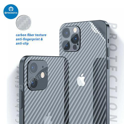 3D Back Protector Film Carbon Fiber Sticker For iPhone 8-15 Pro Max - Image 5