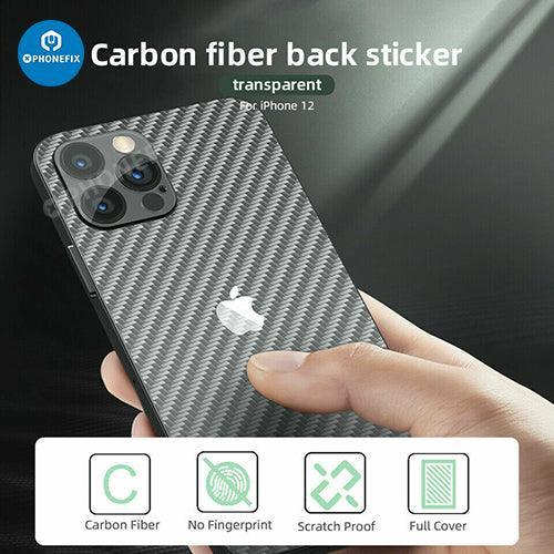 3D Back Protector Film Carbon Fiber Sticker For iPhone 8-15 Pro Max - Image 6