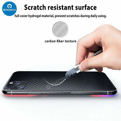 3D Back Protector Film Carbon Fiber Sticker For iPhone 8-15 Pro Max - Image 7