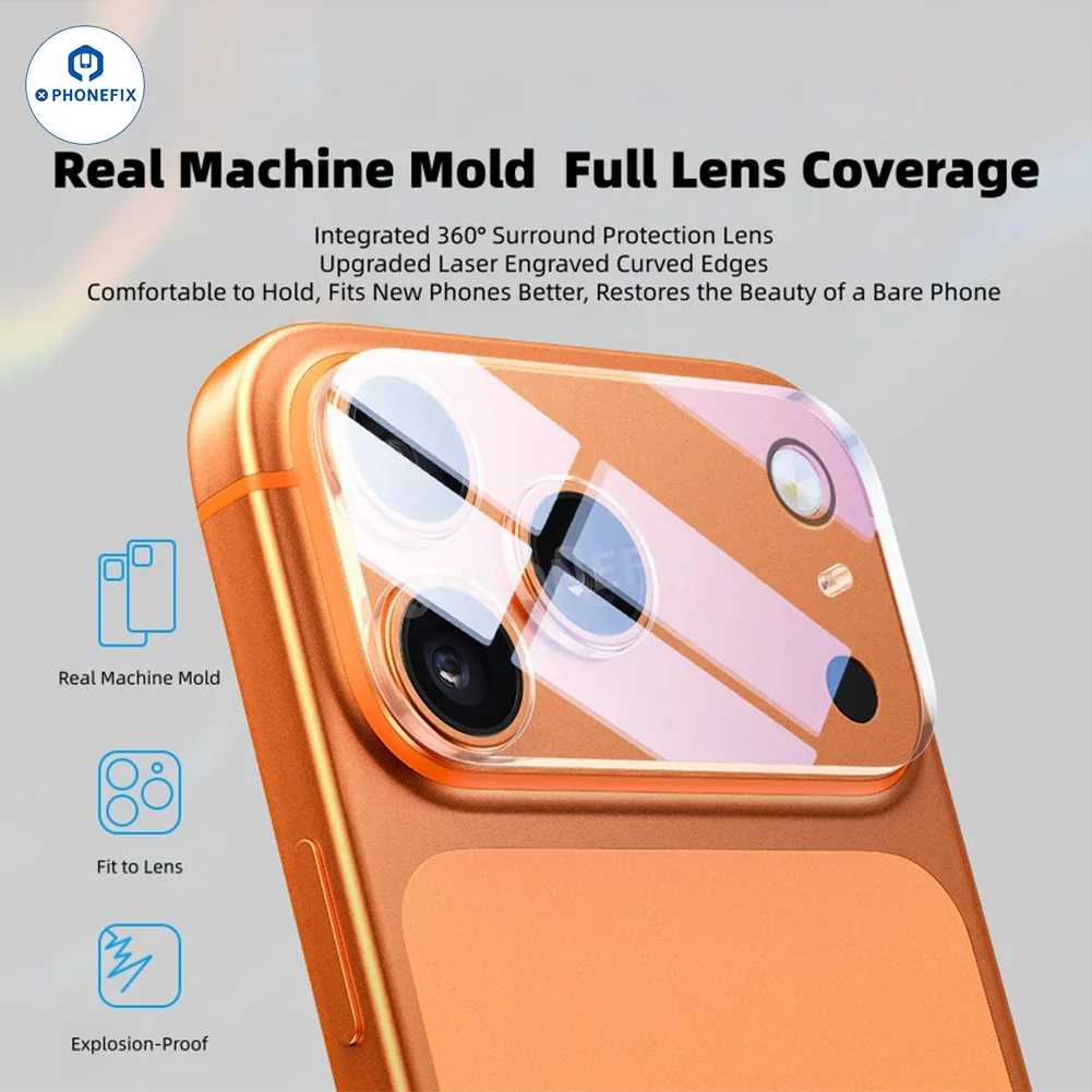 3D HD Mobile Rear Camera Lens Protector for iPhone 16-17 Pro Max - Image 2