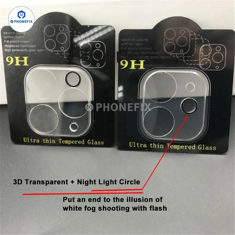 3D HD Tempered Glass Camera Lens Film For iPhone 11-15 Pro Max - Image 3
