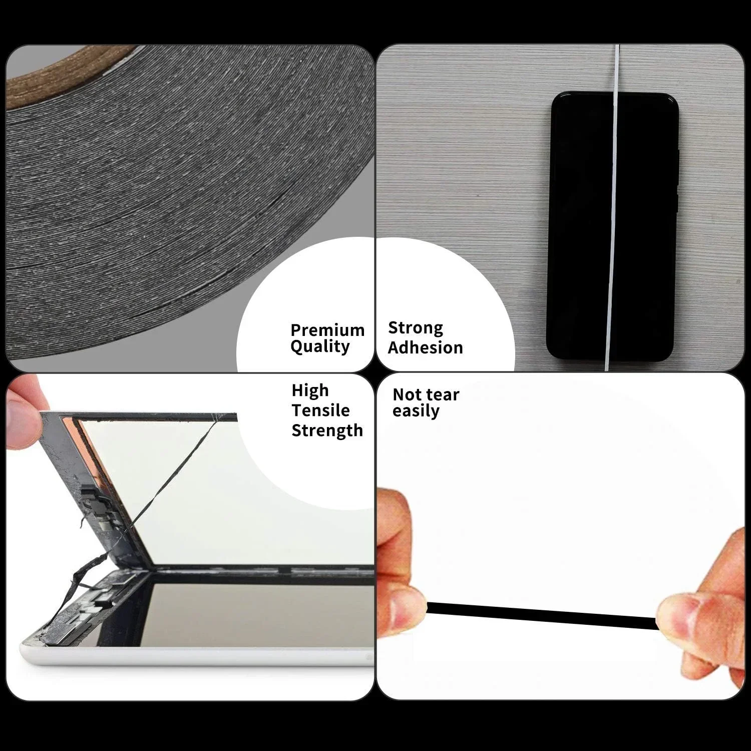 3M Black Double Sided Adhesive Tape For Phone Touch Screen Repair - Image 4