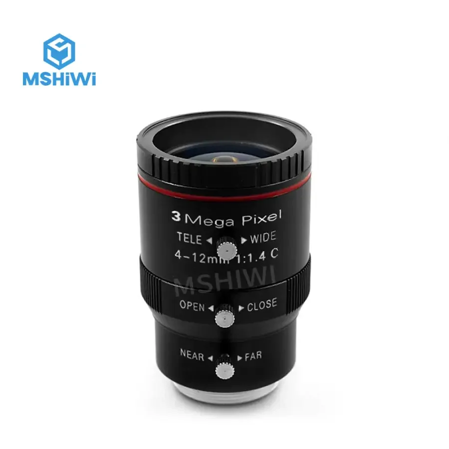 3MP 4-12mm Varifocal Industrial Lens F1.4 1/2" Manual Iris CCTV Lenses - Image 6
