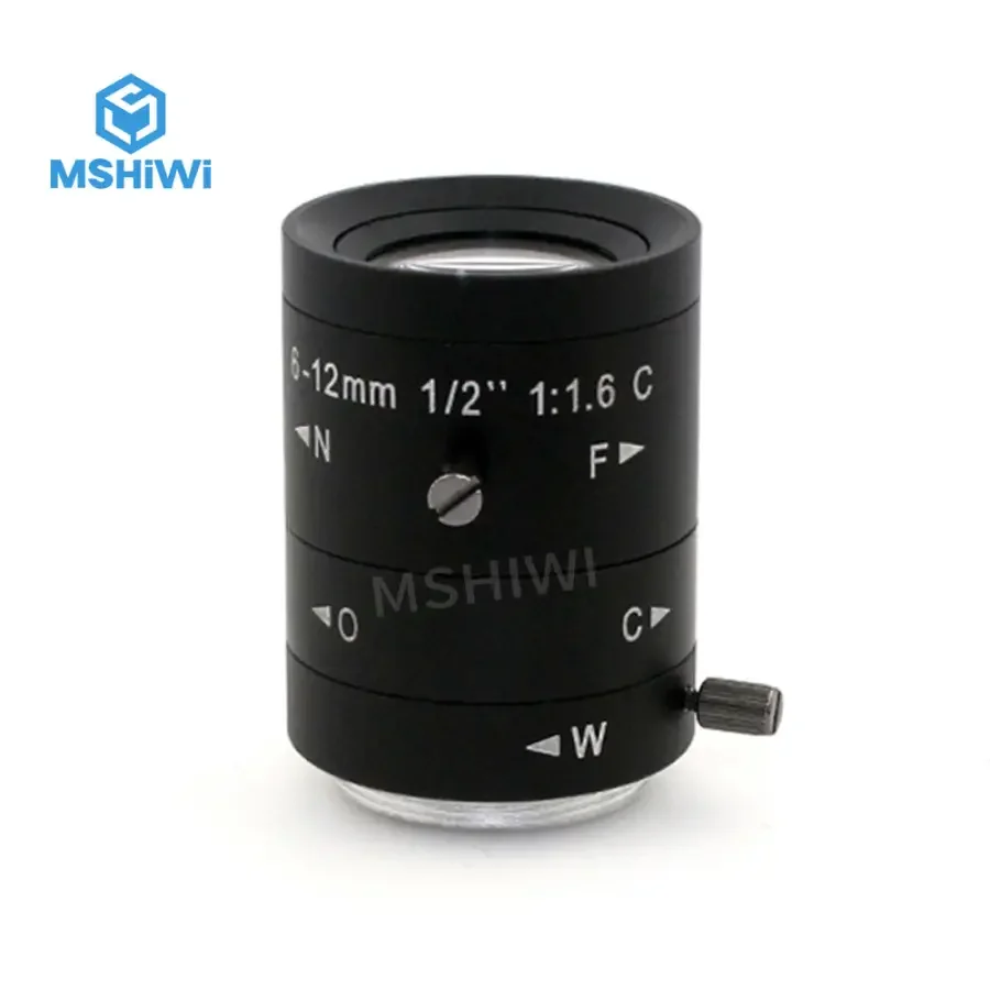 3MP 6-12mm Varifocal Len Aperture F1.6 C-Mount For 1/1.2" Sensor - Image 2