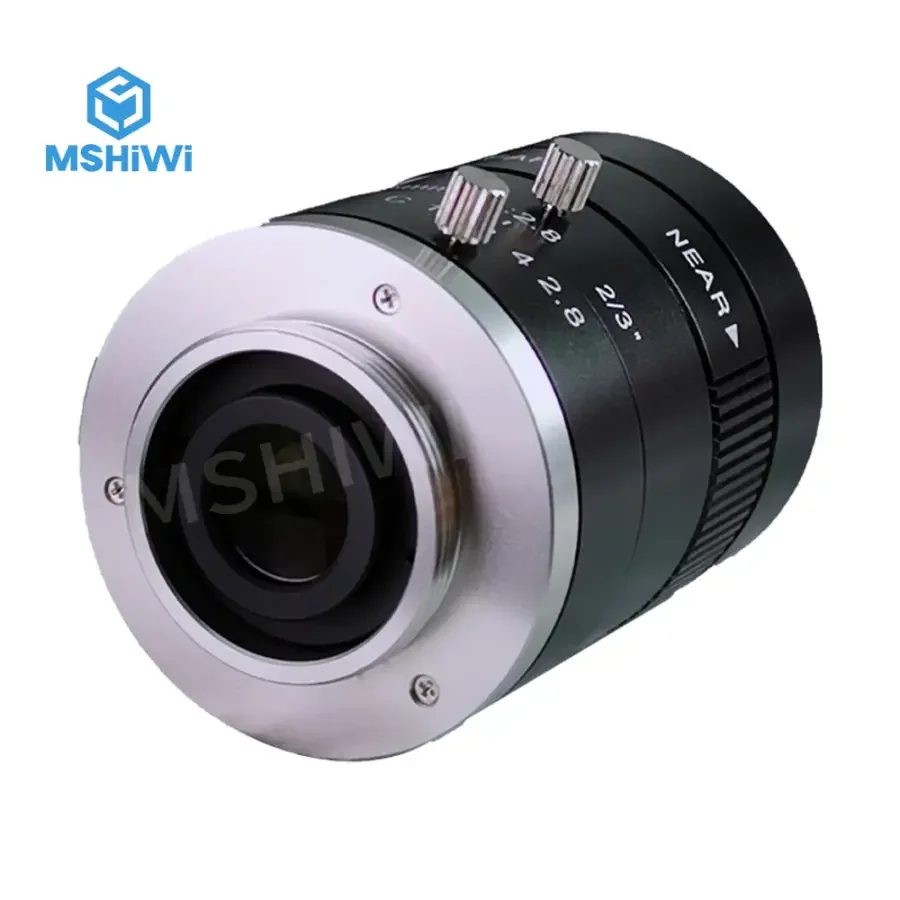 3MP 75mm Manual Iris C-mount F2.8 Aperture 2/3" Industrial FA Lens - Image 3