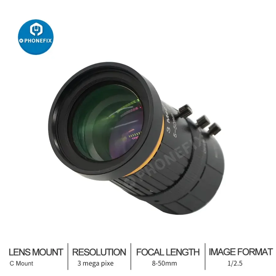 3MP 8-50mm 1/2.5″ F1.4 C Mount Lens for CCTV Industrial Camera - Image 9