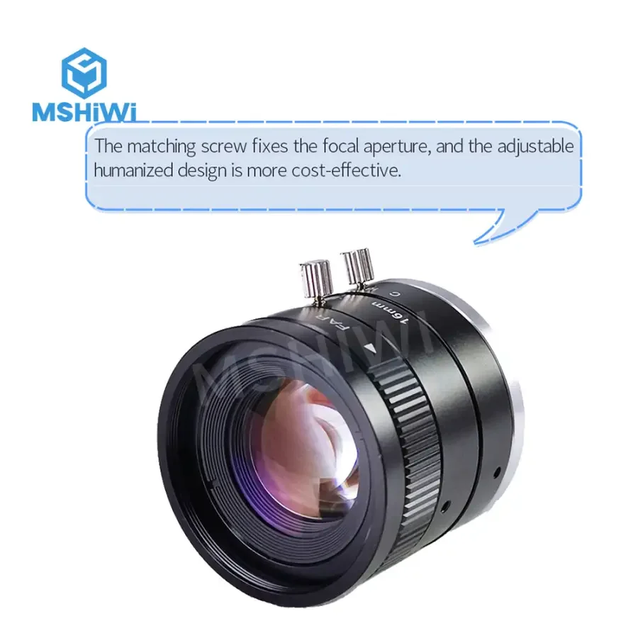 3MP C-mount 16mm-35mm Prime Lens 2/3" F1.4 Manual Iris Industrial Lens - Image 11