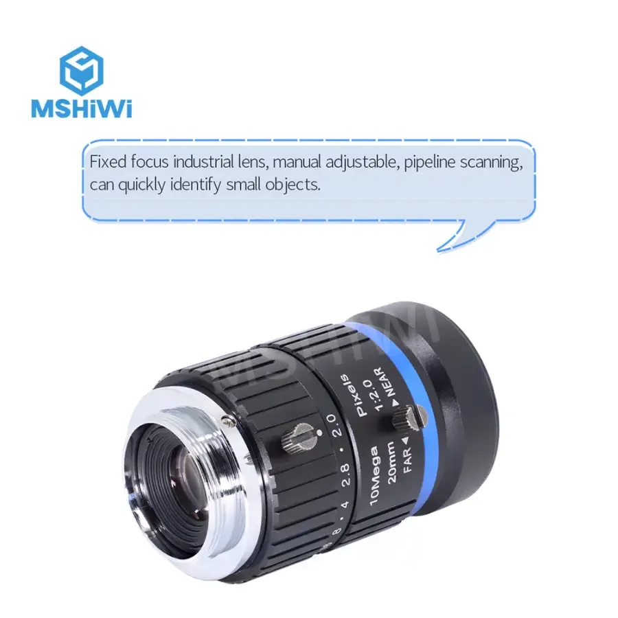 3MP C-mount 20mm Prime Lens 1" F2.0 Manual Iris Industrial Lens - Image 6