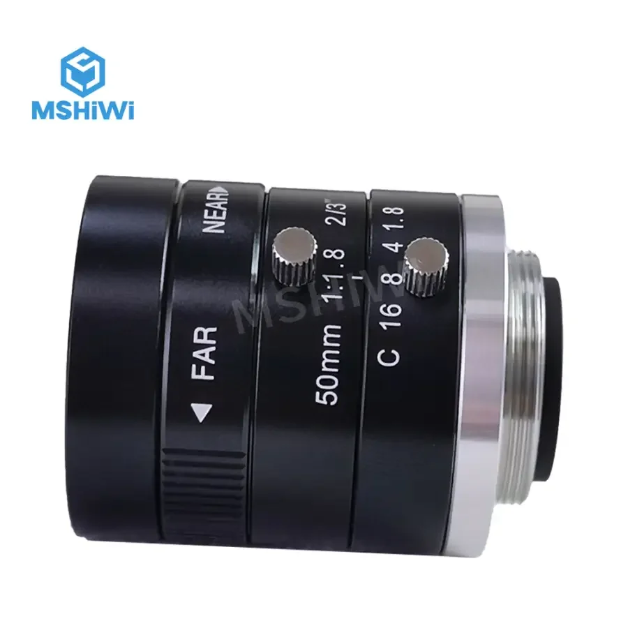 3MP C-mount 50mm Prime Lens 2/3" F1.8 Manual Iris Machine Vision Lens - Image 4