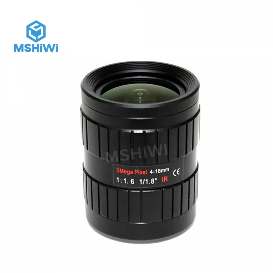 3MP Varifocal 4-18mm 1/1.8 inch Lens F1.6 C Mount Industrial Lens - Image 2