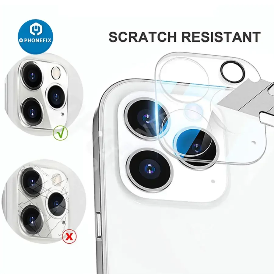 3Pcs Full Cover Camera Lens Protector on For iPhone 6S- 14 Pro Max - Image 5